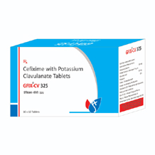  pharma franchise products in Ahmedabad - Sungrace Pharma -	gfix-cv 325 tablets.jpg	